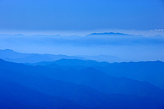 山脉,雾气