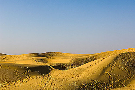 沙丘,沙漠,斋沙默尔,拉贾斯坦邦,印度