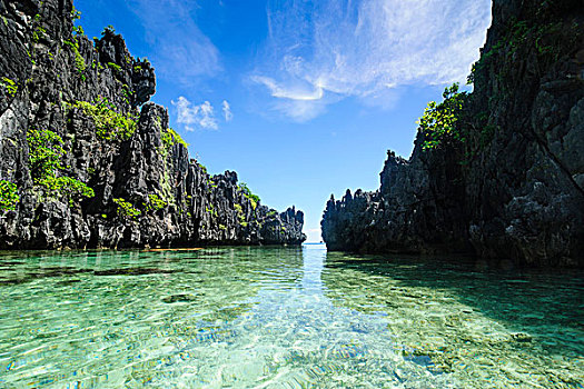 晶莹,清水,群岛,巴拉望岛,菲律宾