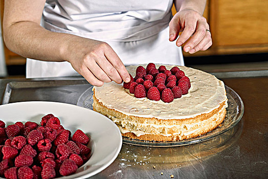 树莓蛋糕,树莓,蛋糕