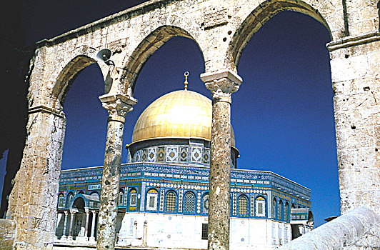 穹顶,石头,耶路撒冷,建造,艺术家,未知