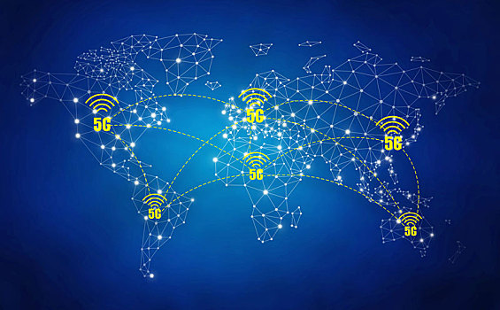 世界科技网络5g链接背景图