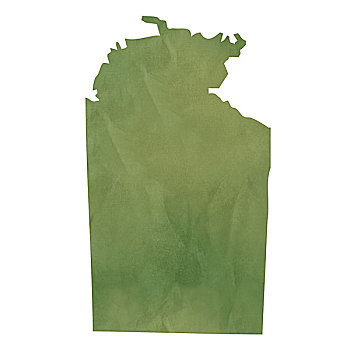 北领地州,地图,绿色,纸