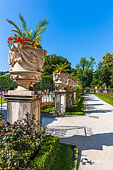 米拉贝尔,花园,宫殿,历史,中心,世界遗产,萨尔茨堡,奥地利,欧洲