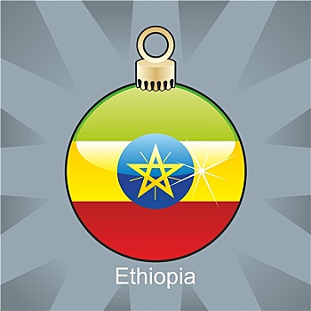 埃塞俄比亚,旗帜,圣诞节,形状