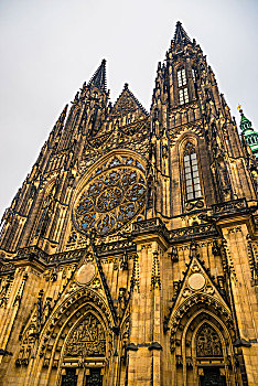大教堂,布拉格城堡,拉德肯尼,城堡区,布拉格,捷克共和国,欧洲