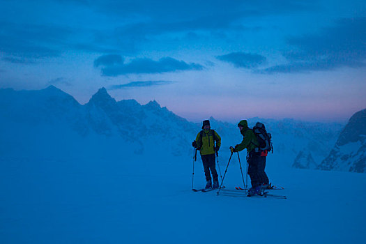 滑雪,旅游,顶峰,希尔弗莱塔,阿尔卑斯山,奥地利