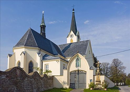 教堂,摩拉维亚,捷克共和国,欧洲
