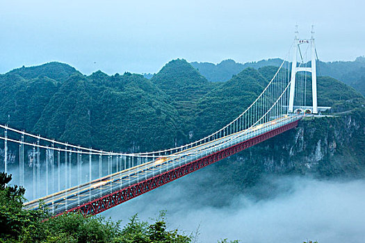 矮寨大桥结构图片