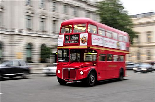 特色,双层巴士,街道,伦敦,英格兰,英国,欧洲