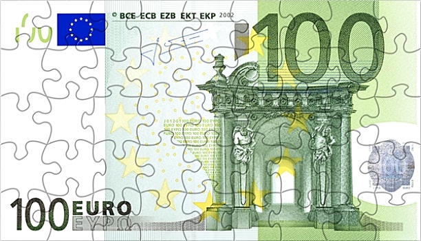 100欧元,拼图