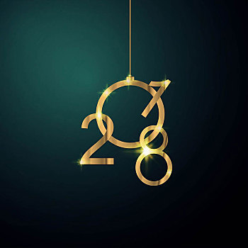 金色,新年快樂,圣誕節,邀請