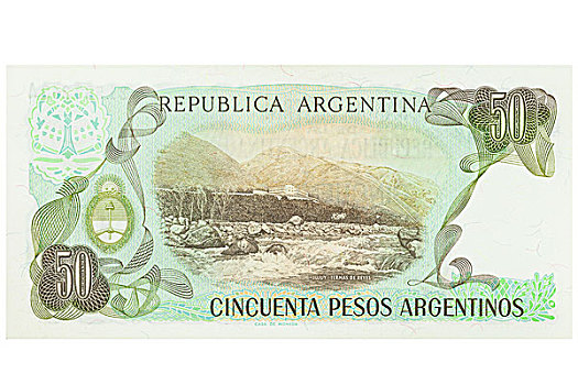 阿根廷,五个,100,货币