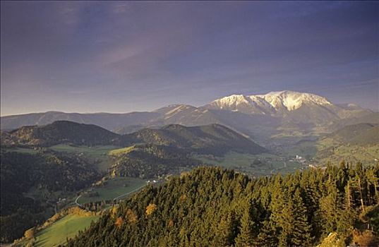 乡村,山,下奥地利州,奥地利