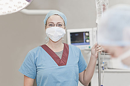 医护人员,面罩,手术室