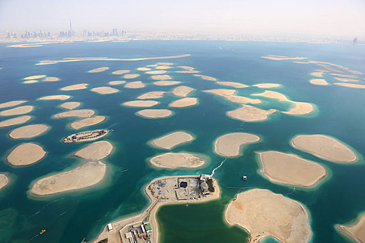迪拜,世界,岛屿,全景,航拍