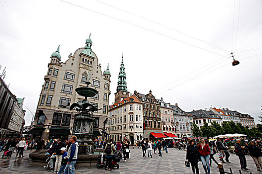 denmark,购物区,商业街,哥本哈根,北方,丹麦