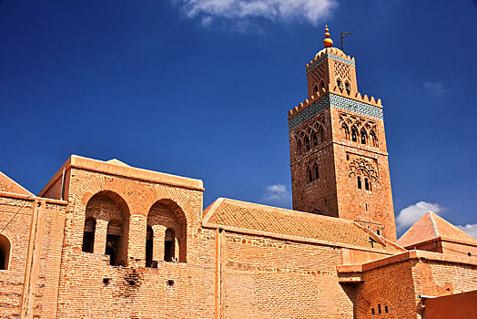 库图比亚清真寺,清真寺,西南方,麦地那,区域,马拉喀什