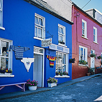 涂绘,房子,半岛,科克郡,爱尔兰