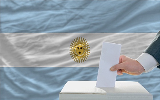 男人,投票,选举,阿根廷