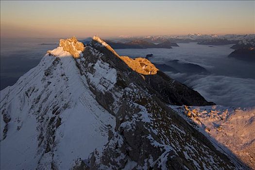 山,皮拉图斯,山脉,瑞士