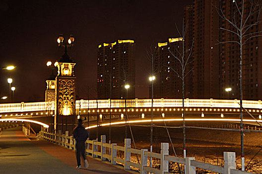 西宁桥的夜景
