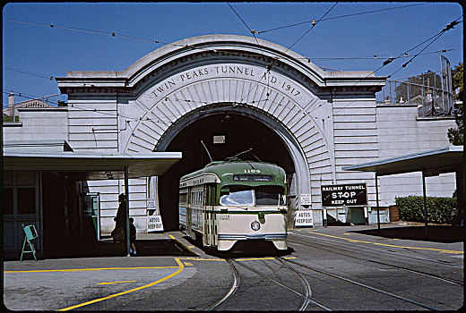 有轨电车,铁路,隧道,旧金山,加利福尼亚,美国,运输,历史