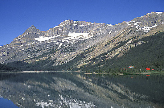 弓湖,住宿,班芙,公园,湖,著名,弓河,过去,哈得逊湾,加拿大,艾伯塔省