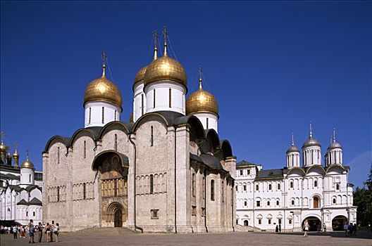 克里姆林宫,圣母升天大教堂,莫斯科,俄罗斯