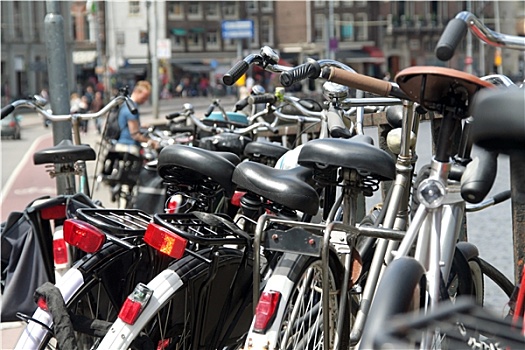 自行车,市区,阿姆斯特丹
