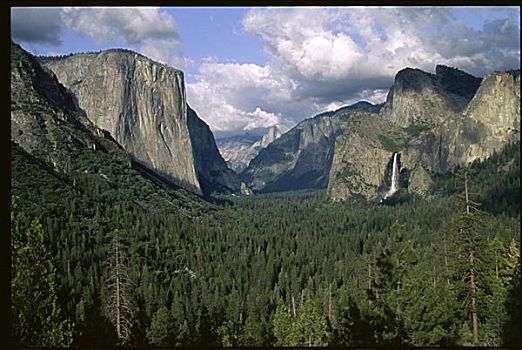瀑布,优胜美地山谷,优胜美地国家公园,加利福尼亚,美国