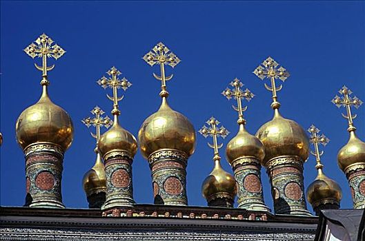 穹顶,教堂,克里姆林宫,莫斯科,俄罗斯