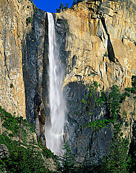 婚纱瀑,优胜美地国家公园,加利福尼亚,美国