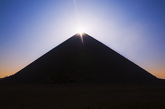 红色,金字塔,埃及