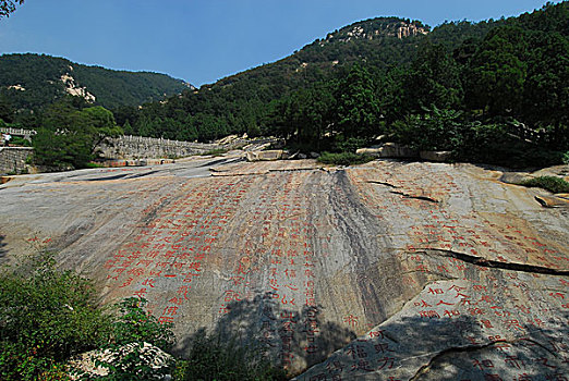 景色,区域,泰山