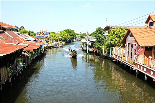 河边,住宅,泰国