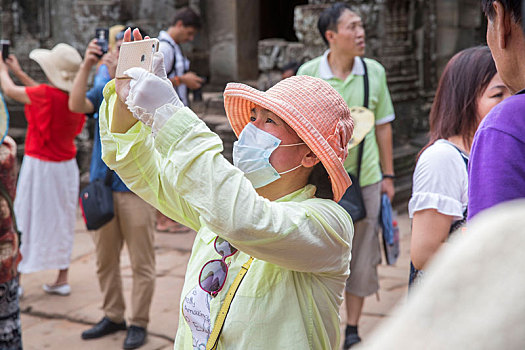 收获,吴哥,庙宇,巴戎寺,中国,旅游,寺庙