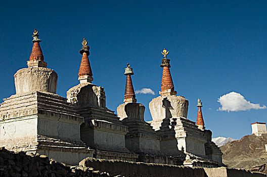 纪念碑,寺院,背景,查谟-克什米尔邦,印度