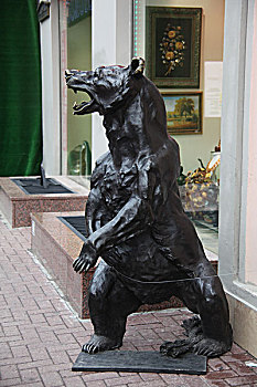 俄罗斯商店象征性动物黑熊