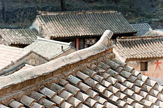 屋顶,爨底下,乡村,北京,中国