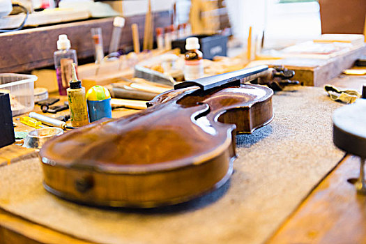 小提琴,制作,工作室