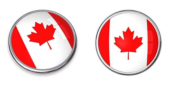 旗帜,扣,加拿大