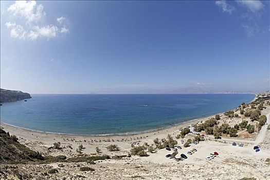 考古挖掘,海滩,克里特岛,希腊