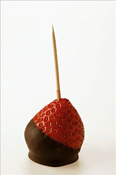 巧克力草莓,牙签