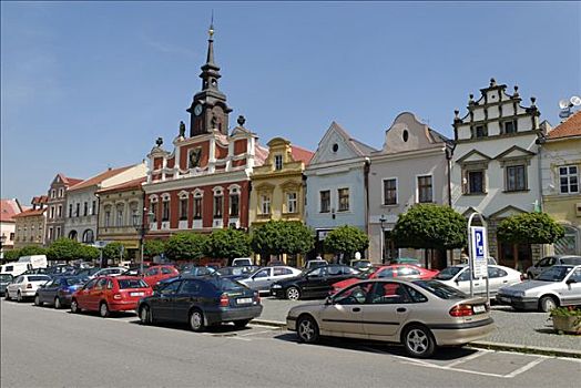 历史名城,广场,波希米亚,捷克共和国