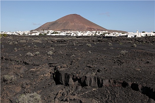 特色,兰索罗特岛,风景,火山岩,乡村,火山