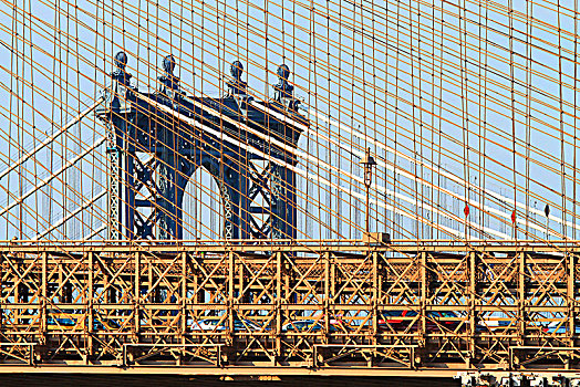 美国,纽约,城市,布鲁克林大桥