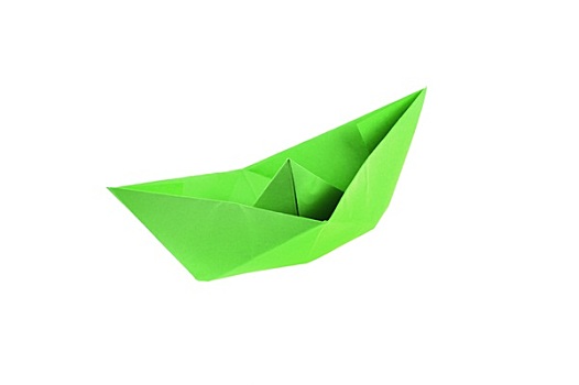 绿色,折纸,船