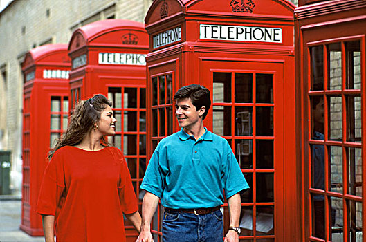 英国,伦敦,电话亭