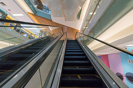 自动扶梯,购物中心